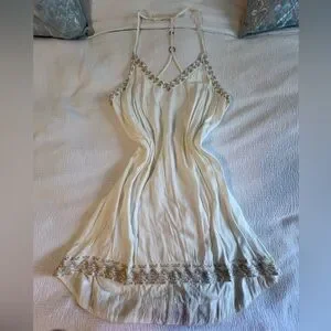 Red Dress Boutique | Dresses | Cream Colored Slip Dress With Strappy Open  Back | Poshmark